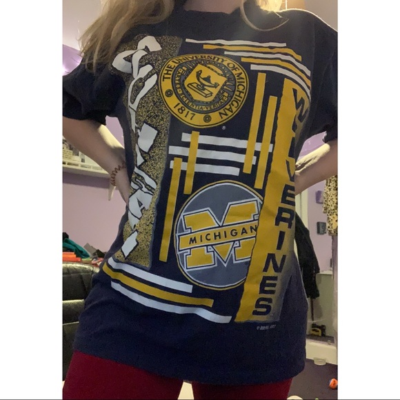 university of michigan graphic vintage tee - Picture 5 of 8